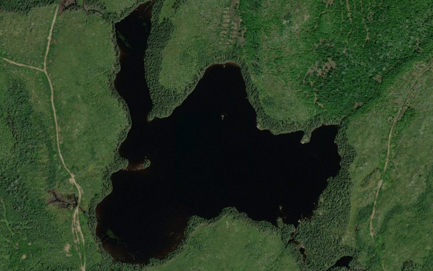 Satellite map of the Lac des Trois Perdrix
