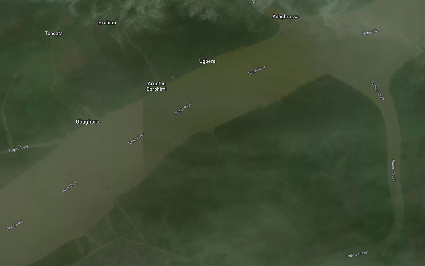 Satellite map of the Urejusinsin Creek