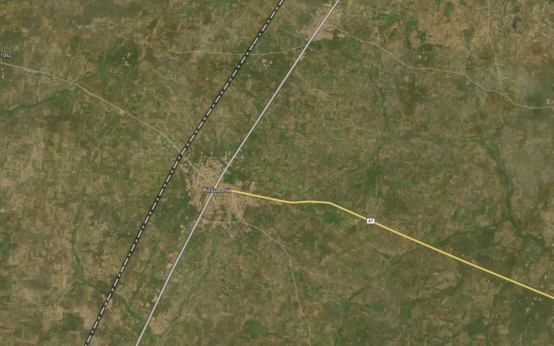 Satellite map of the River Koko