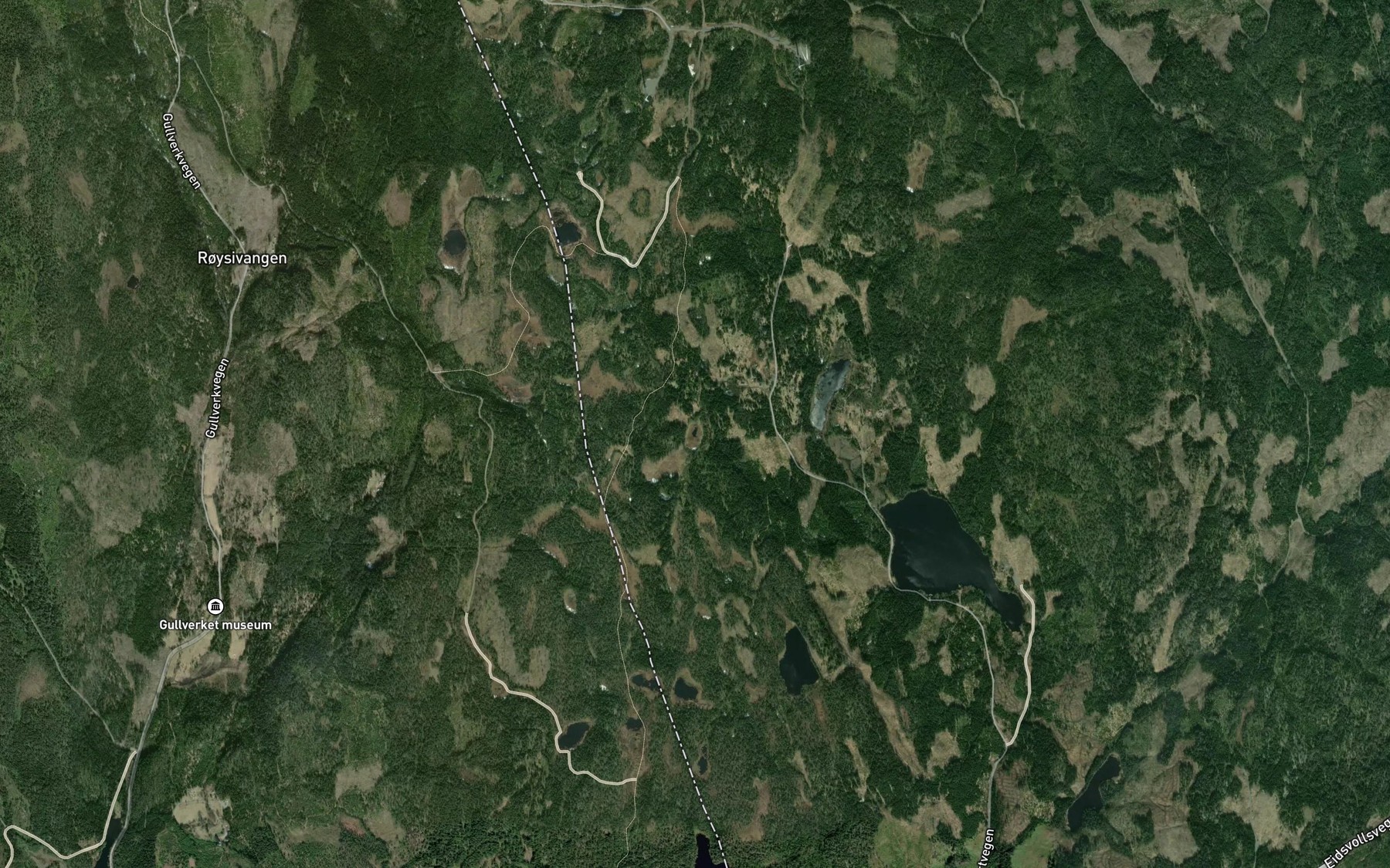 Satellite map of the Botshaugsaetertjennet