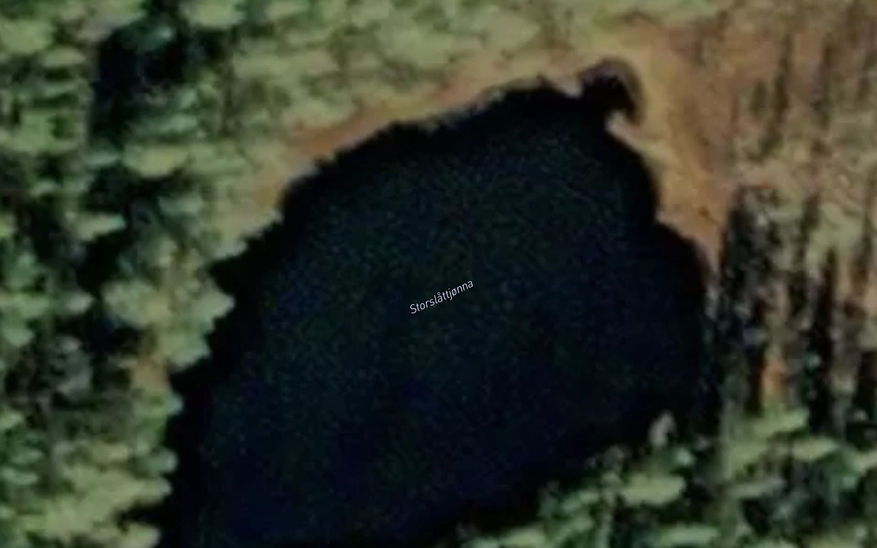 Satellite map of the Storslattjonna