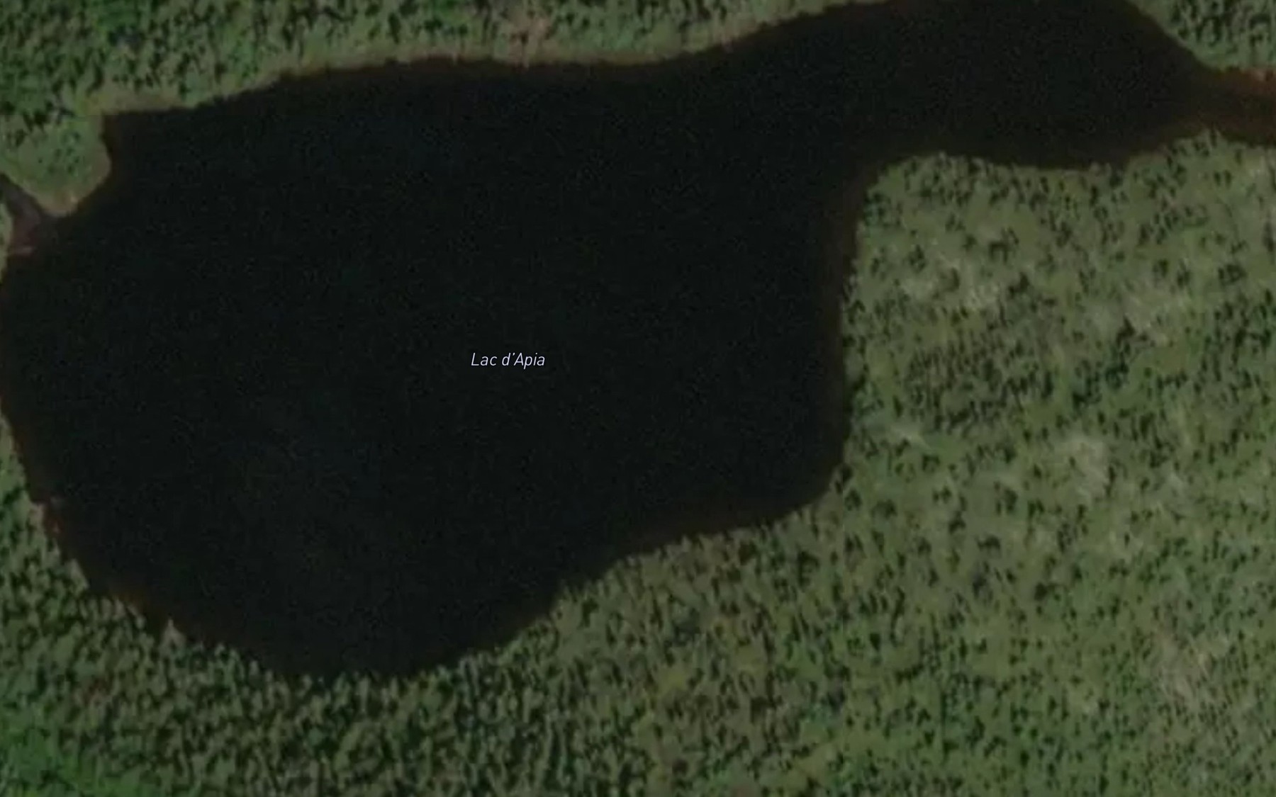 Satellite map of the Lac d'Apia