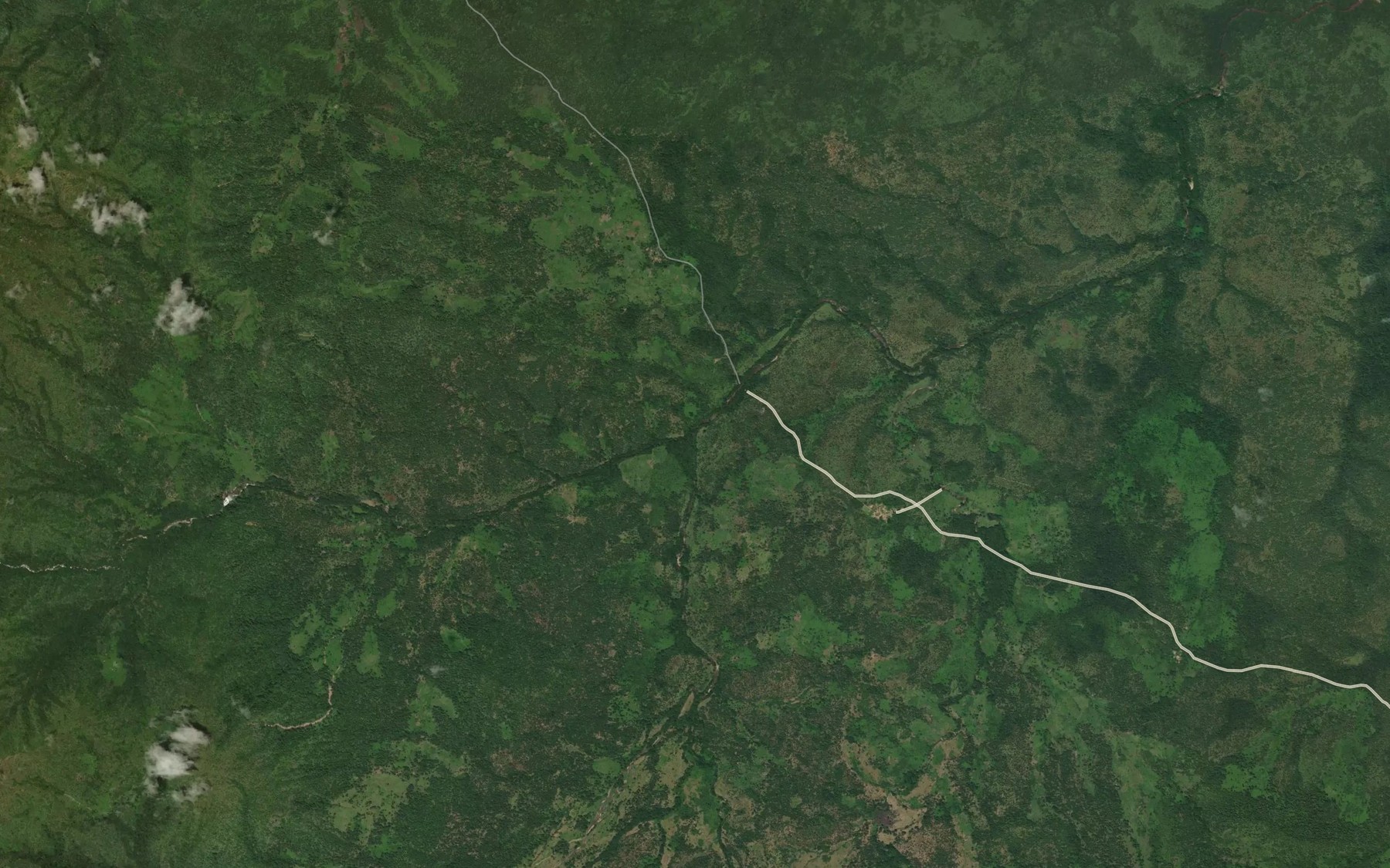 Satellite map of the River Shina