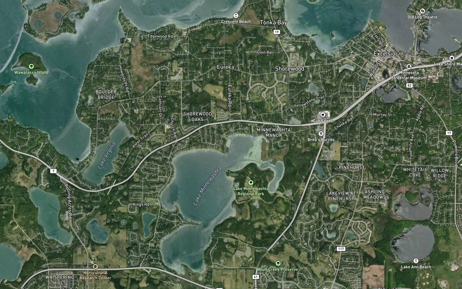 Satellite map of the Spot 5