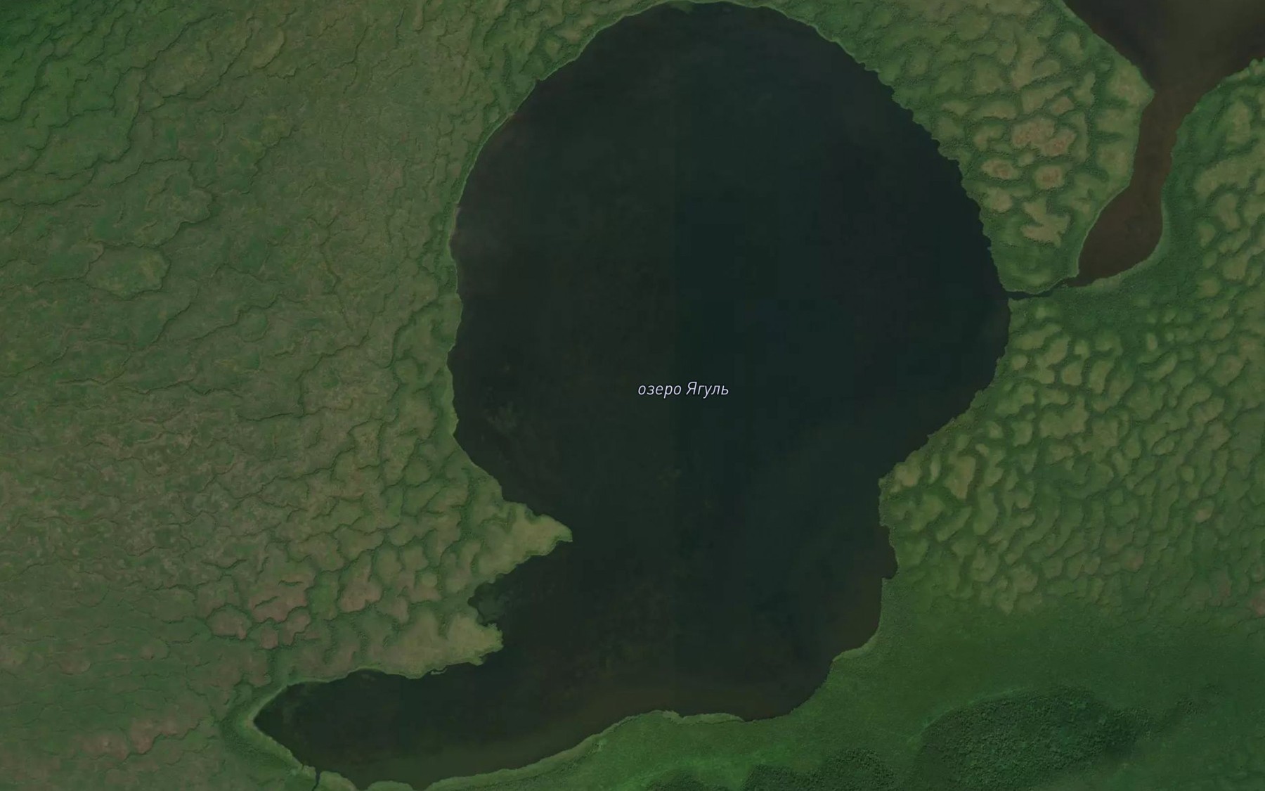 Satellite map of the Ozero Yagul'