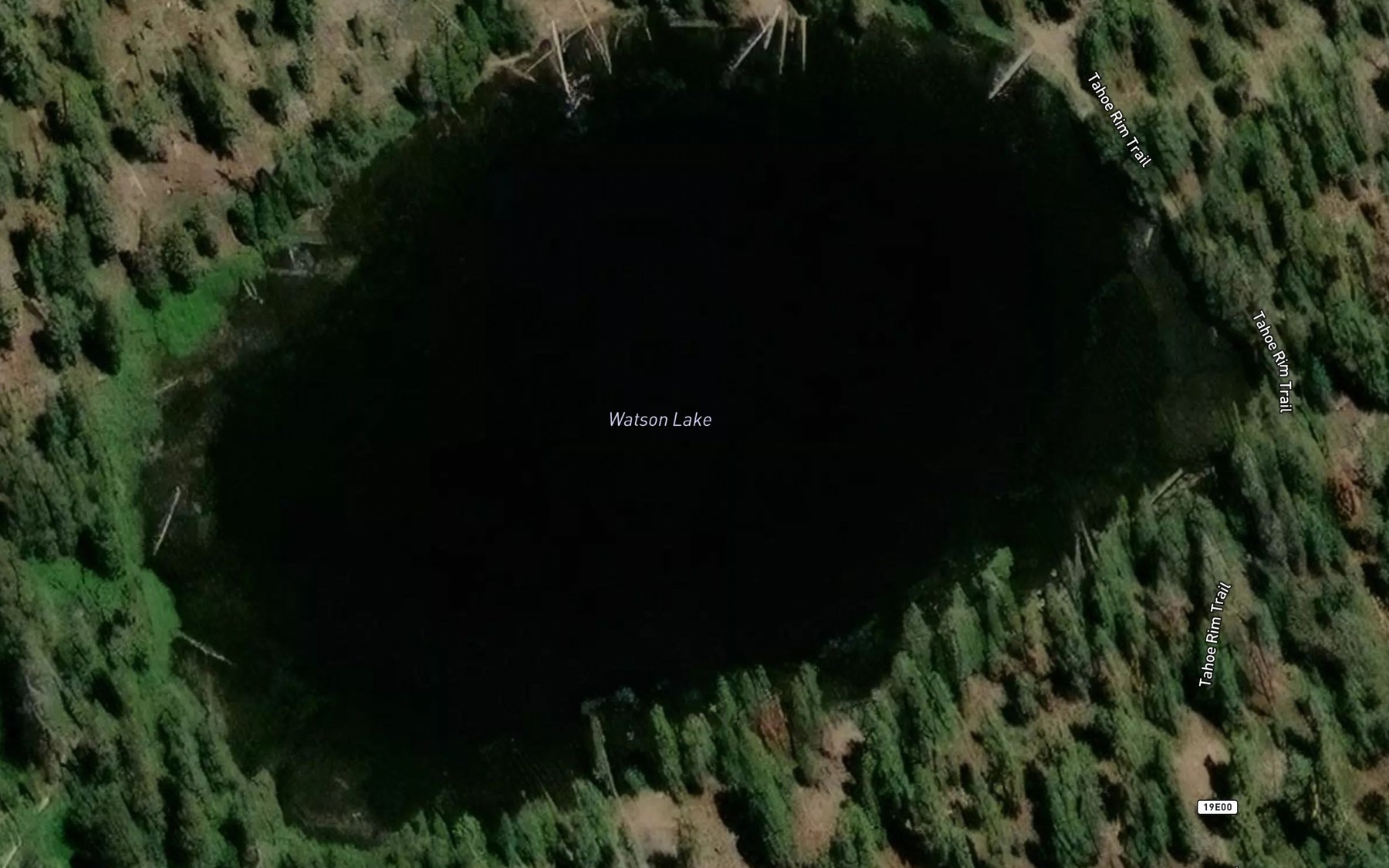 Satellite map of the Watson Lake