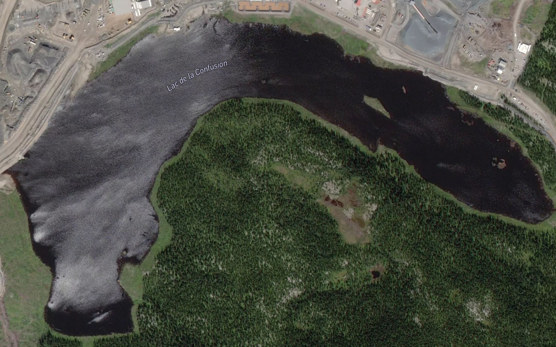 Satellite map of the Lac de la Confusion