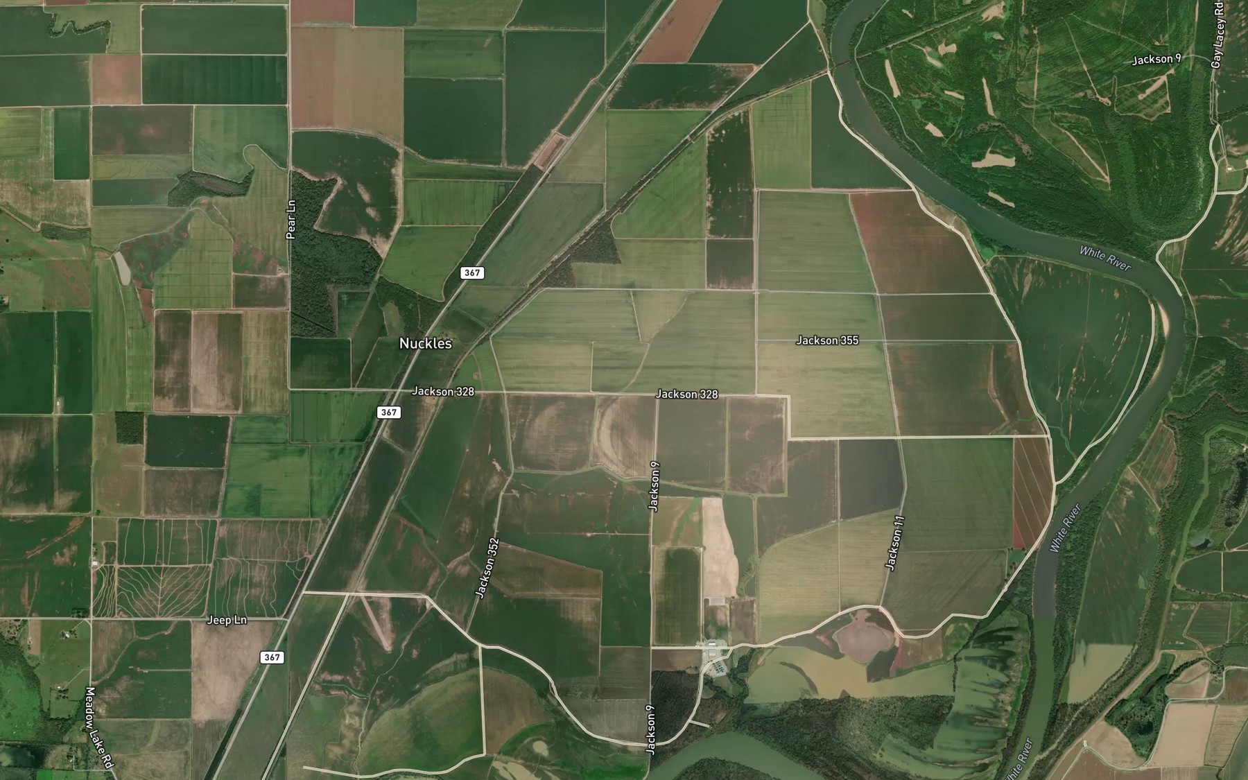 Satellite map of the Willow Slough