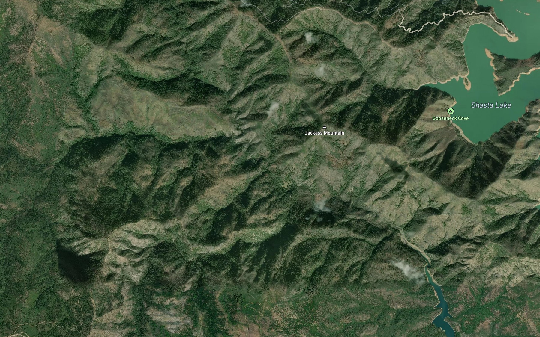 Satellite map of the Ringeye Creek