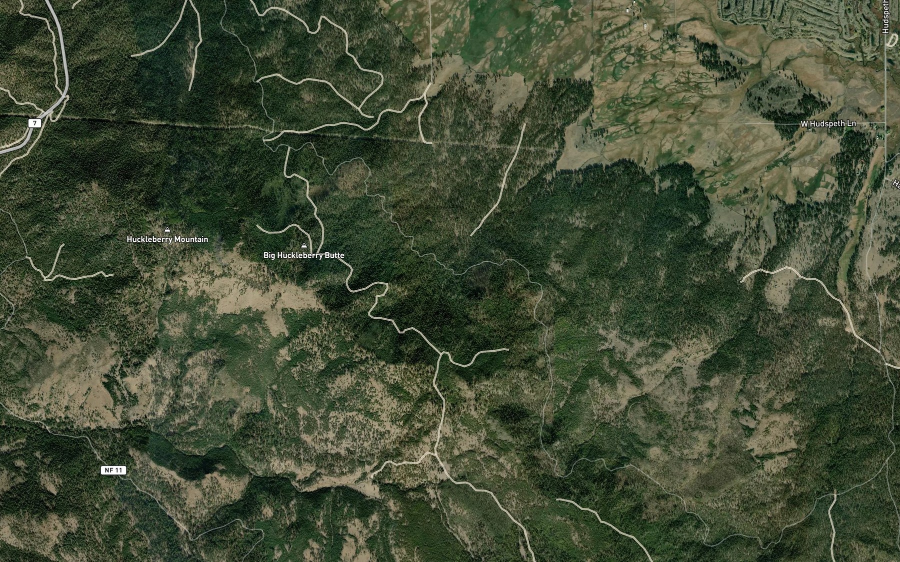 Satellite map of the Metsker Spring