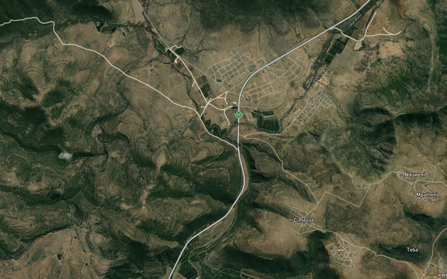 Satellite map of the Blinkwaterrivier