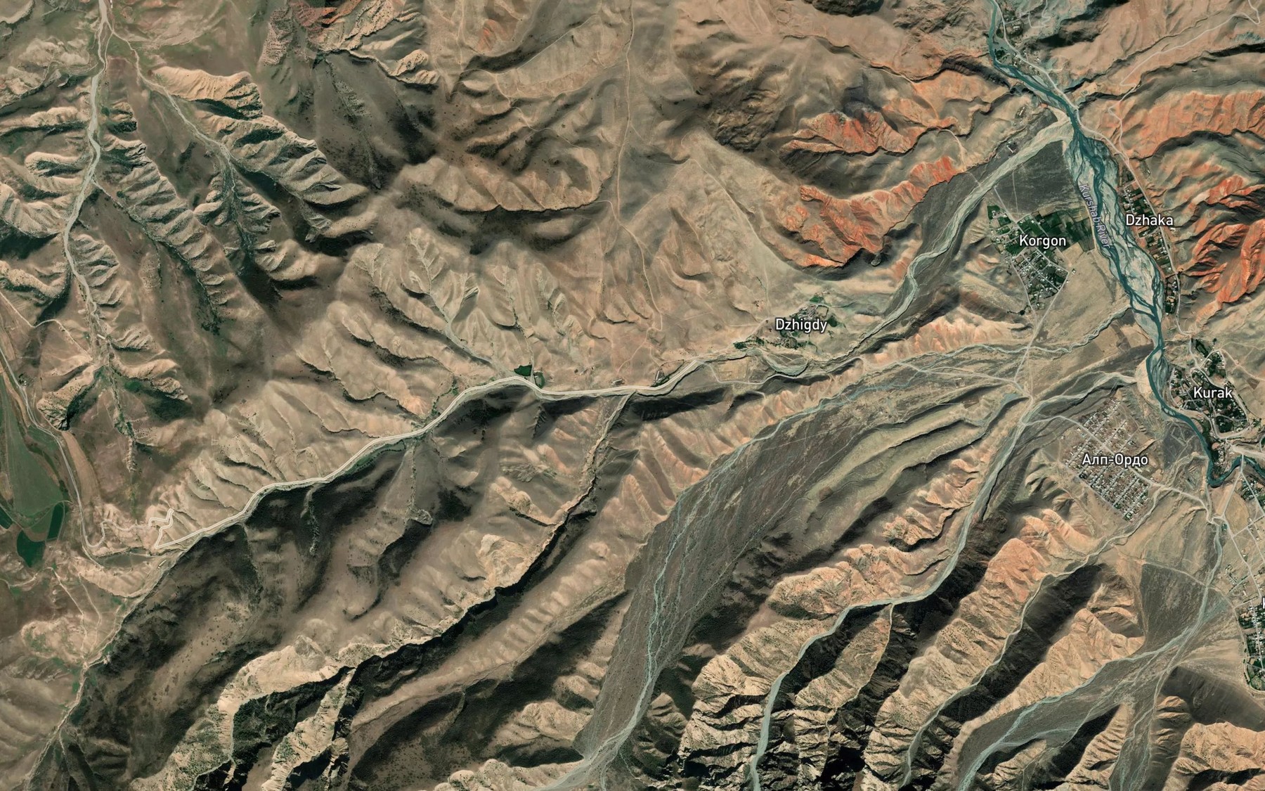 Satellite map of the Beon-Dzhar