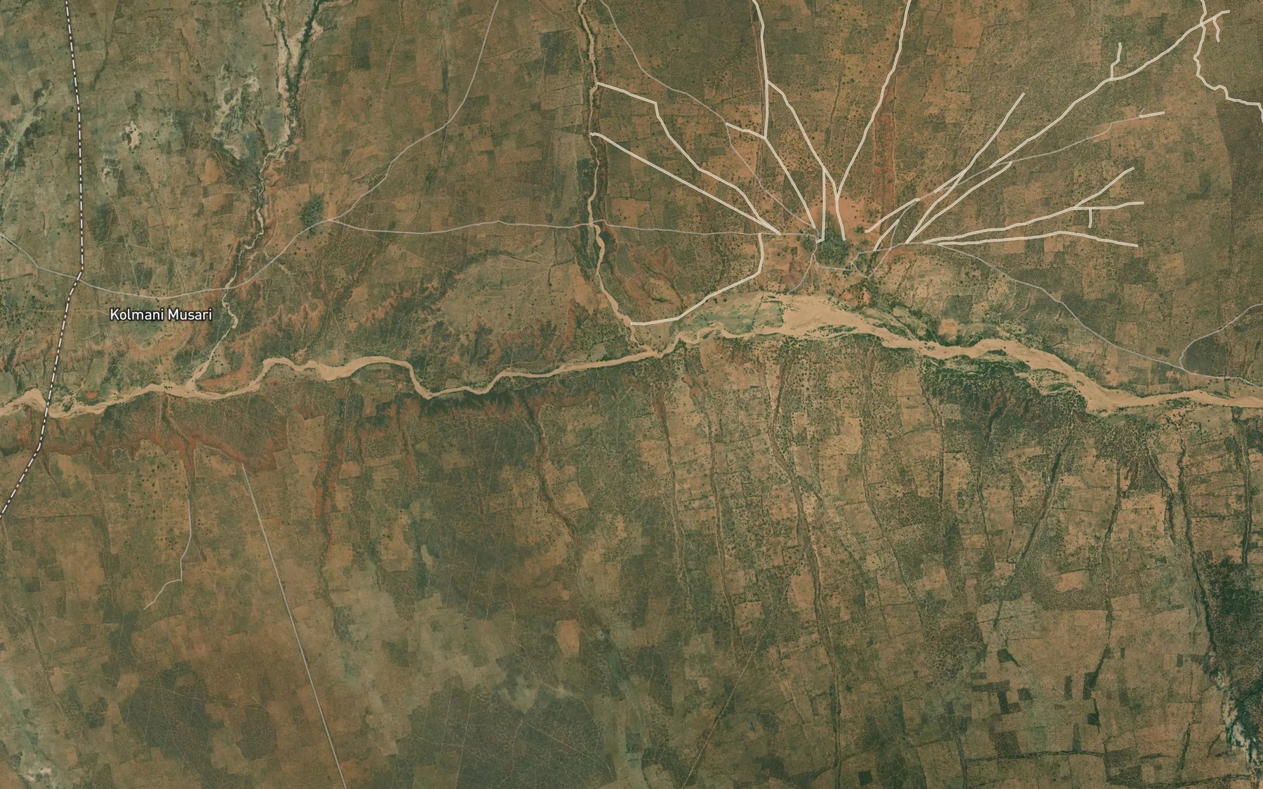 Satellite map of the Pelguji