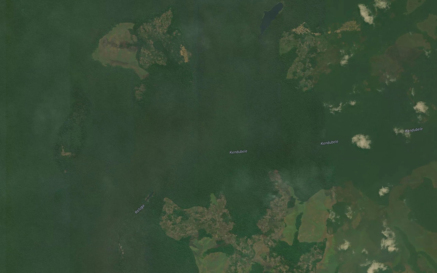 Satellite map of the Kenaubele
