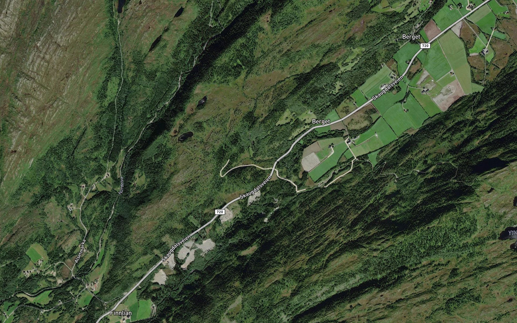 Satellite map of the Bergbekken