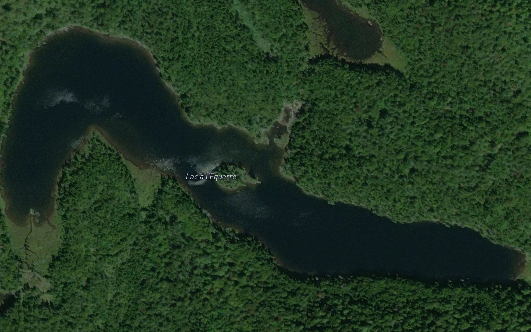 Satellite map of the Lac a l'Equerre