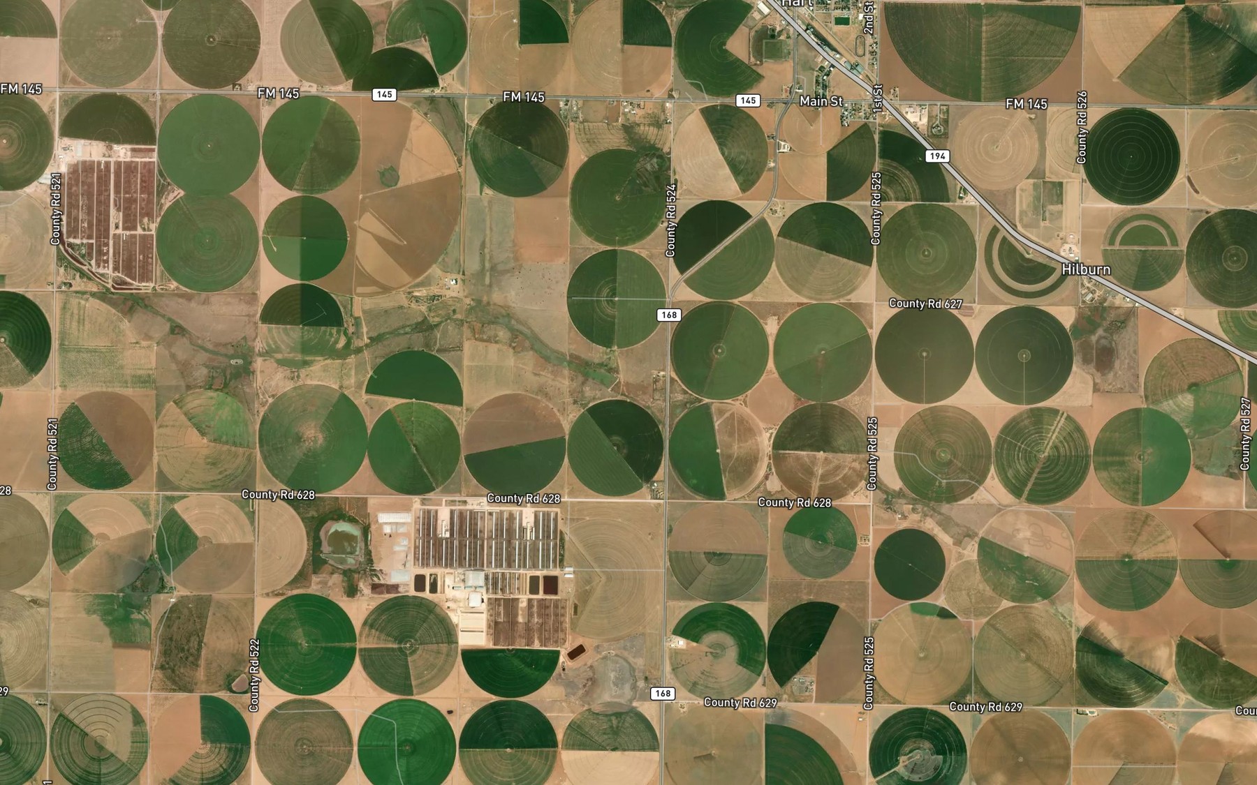 Satellite map of the Lemons Lake