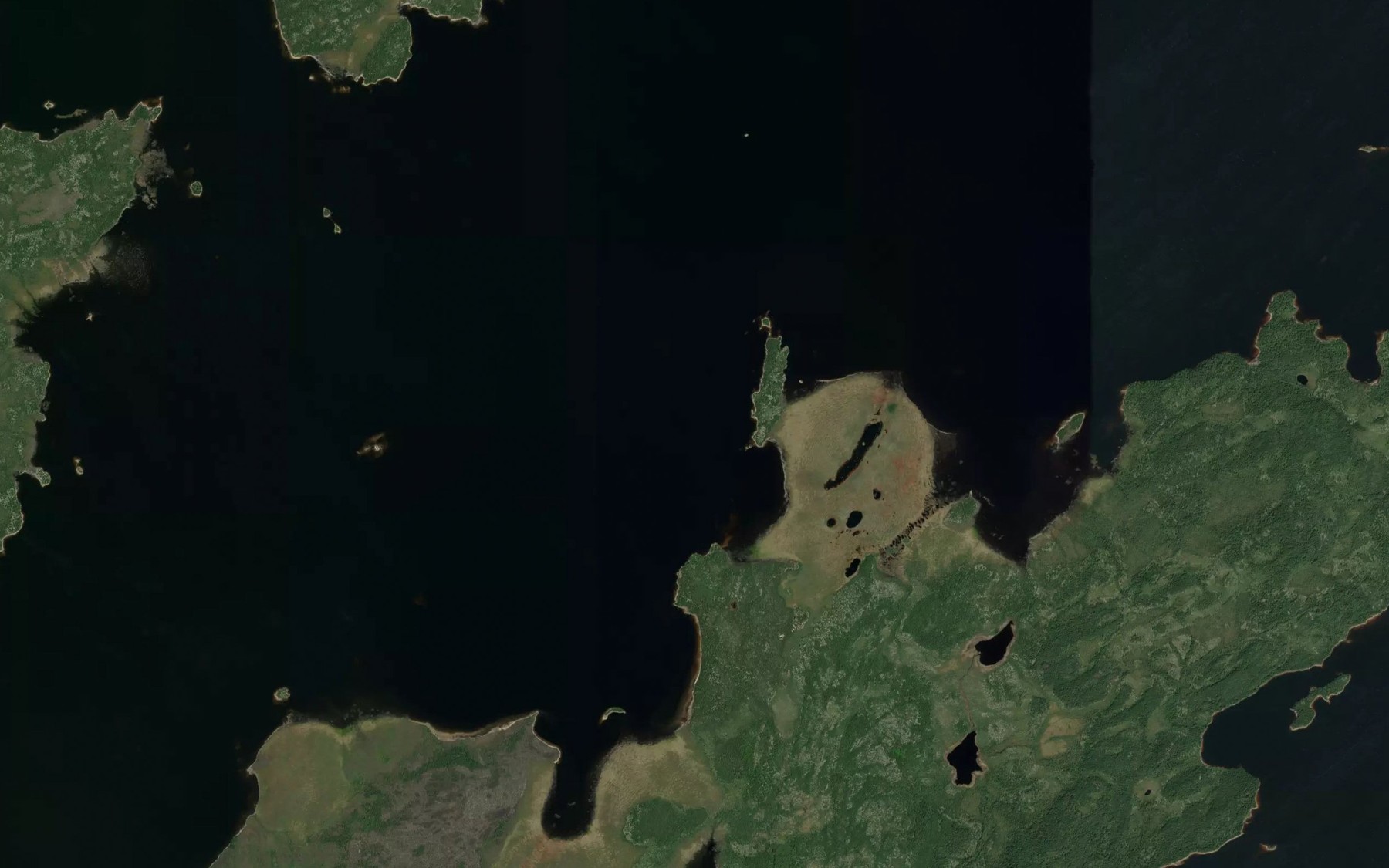 Satellite map of the Lac Mischechun