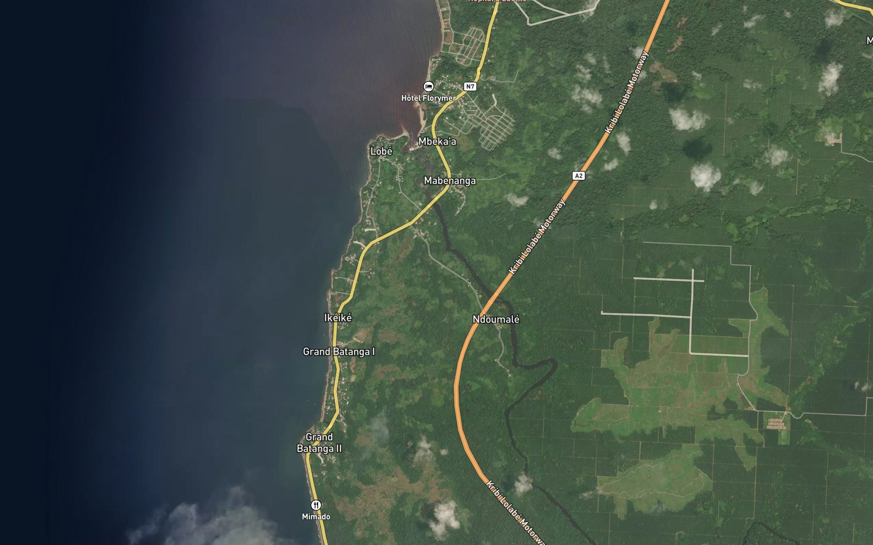 Satellite map of the Beloka