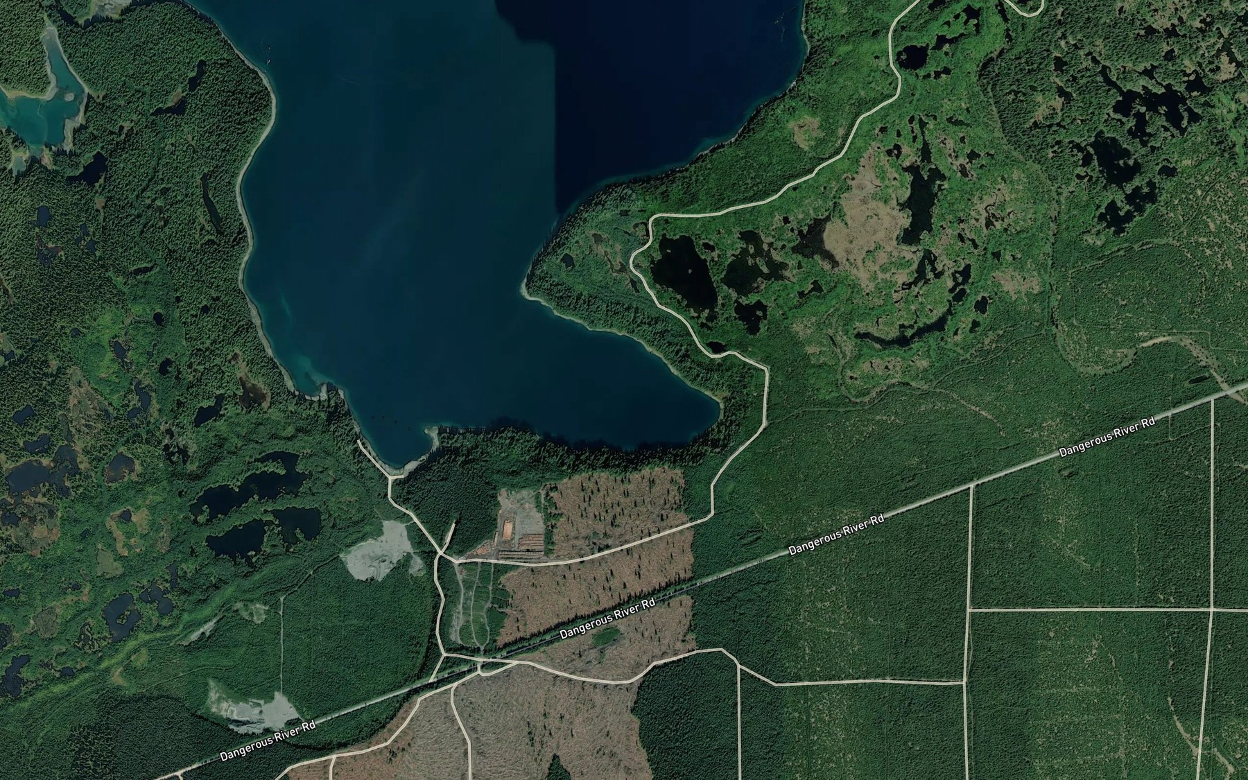 Satellite map of the Broken Oar Cove