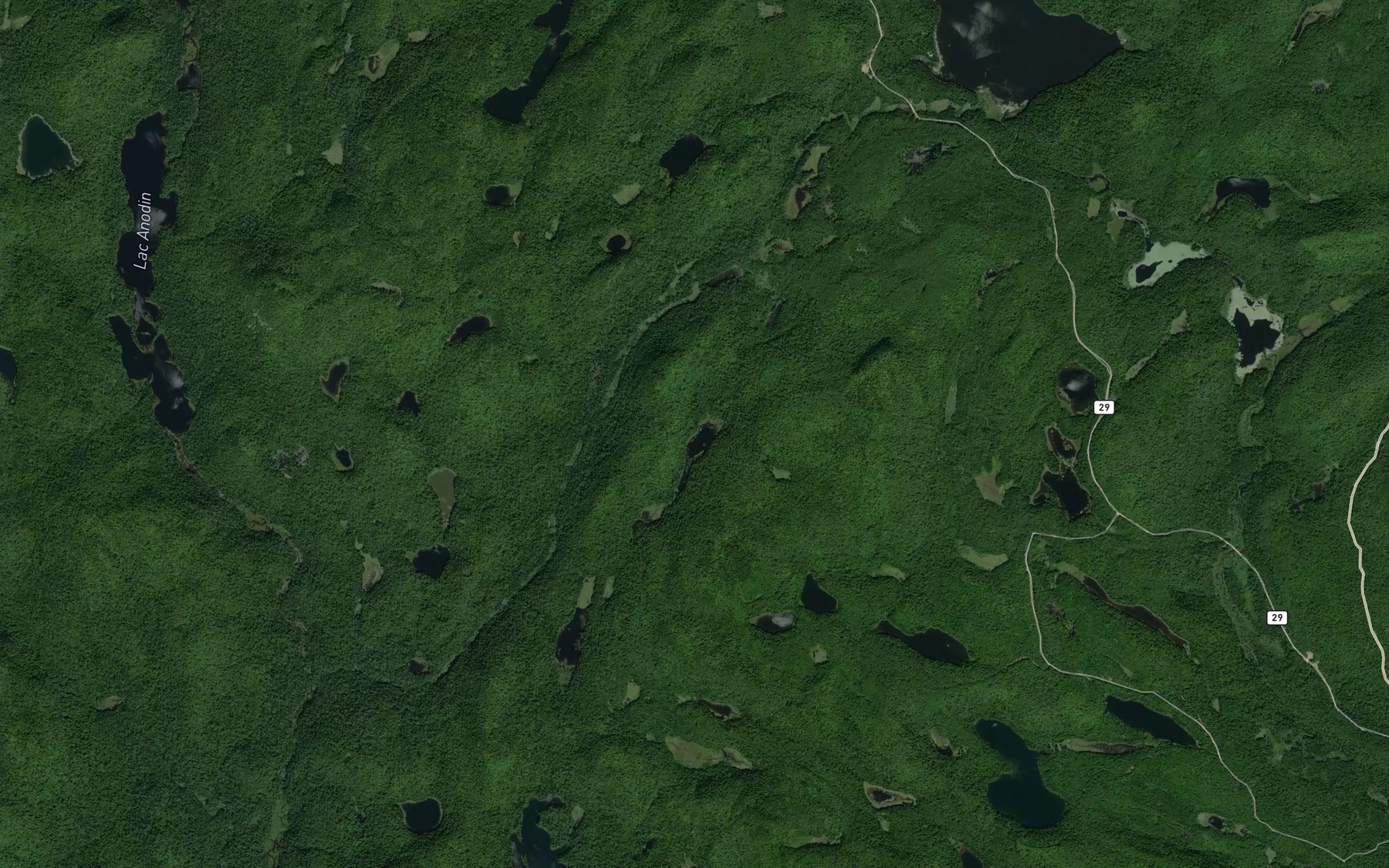 Satellite map of the Lac Ablon