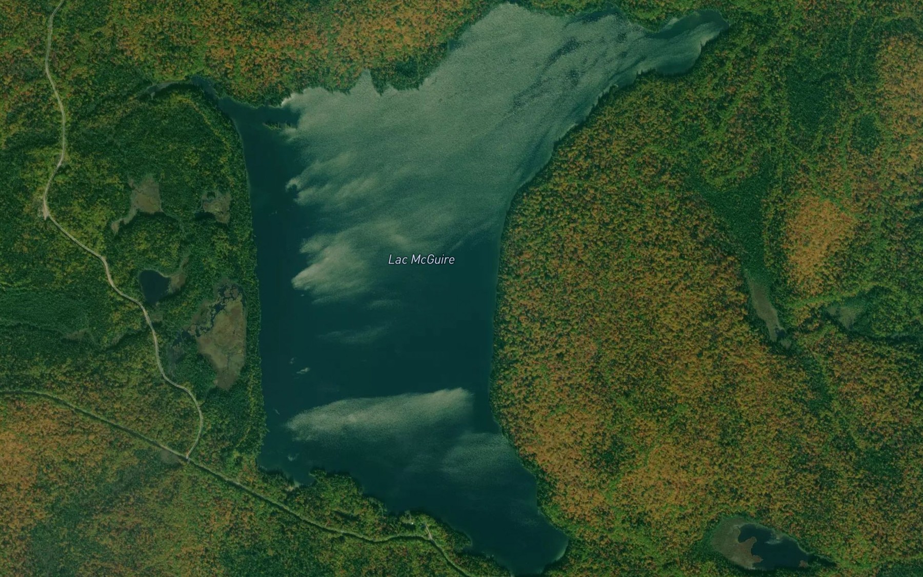 Satellite map of the Lac McGuire