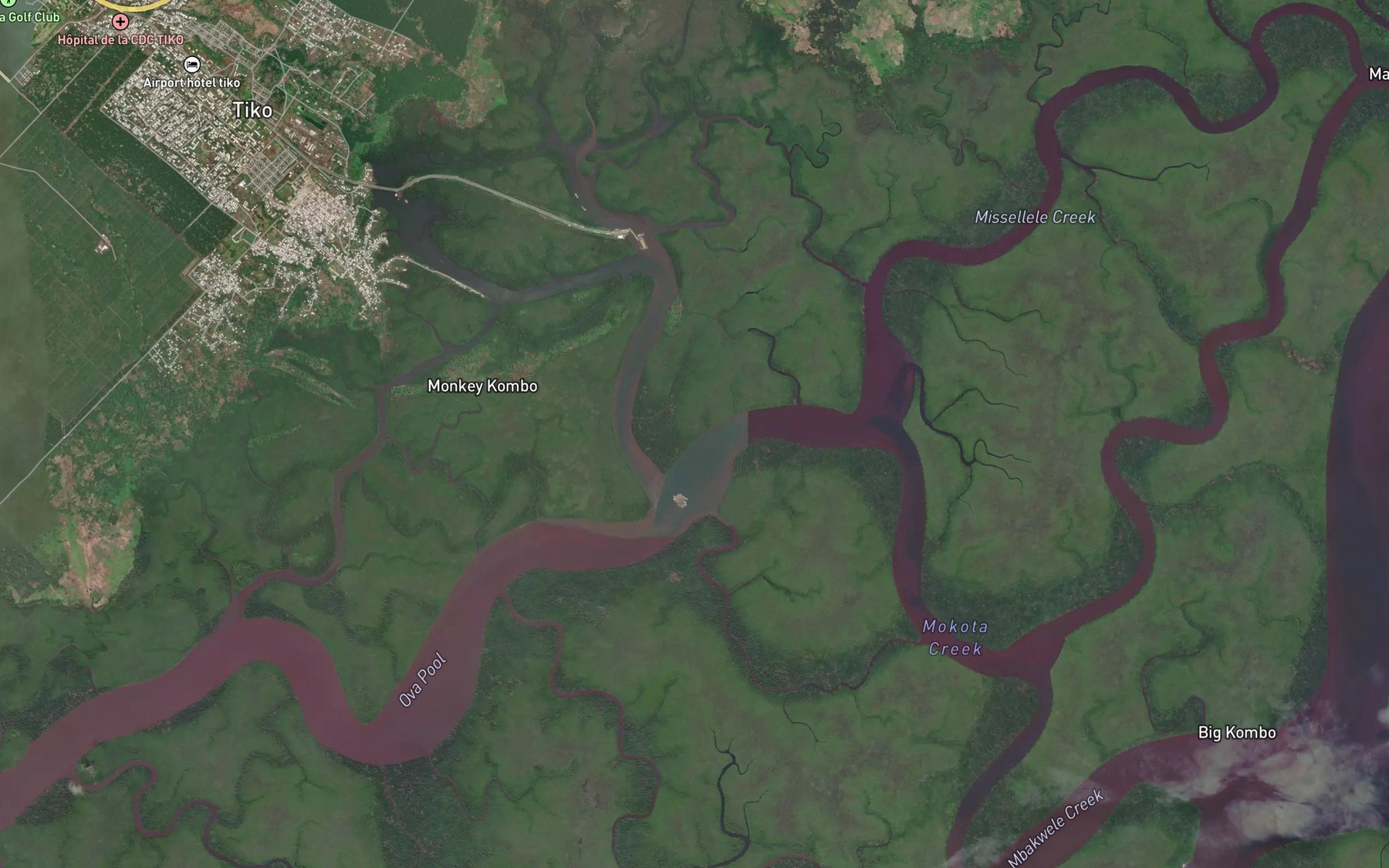 Satellite map of the Tiko Pool