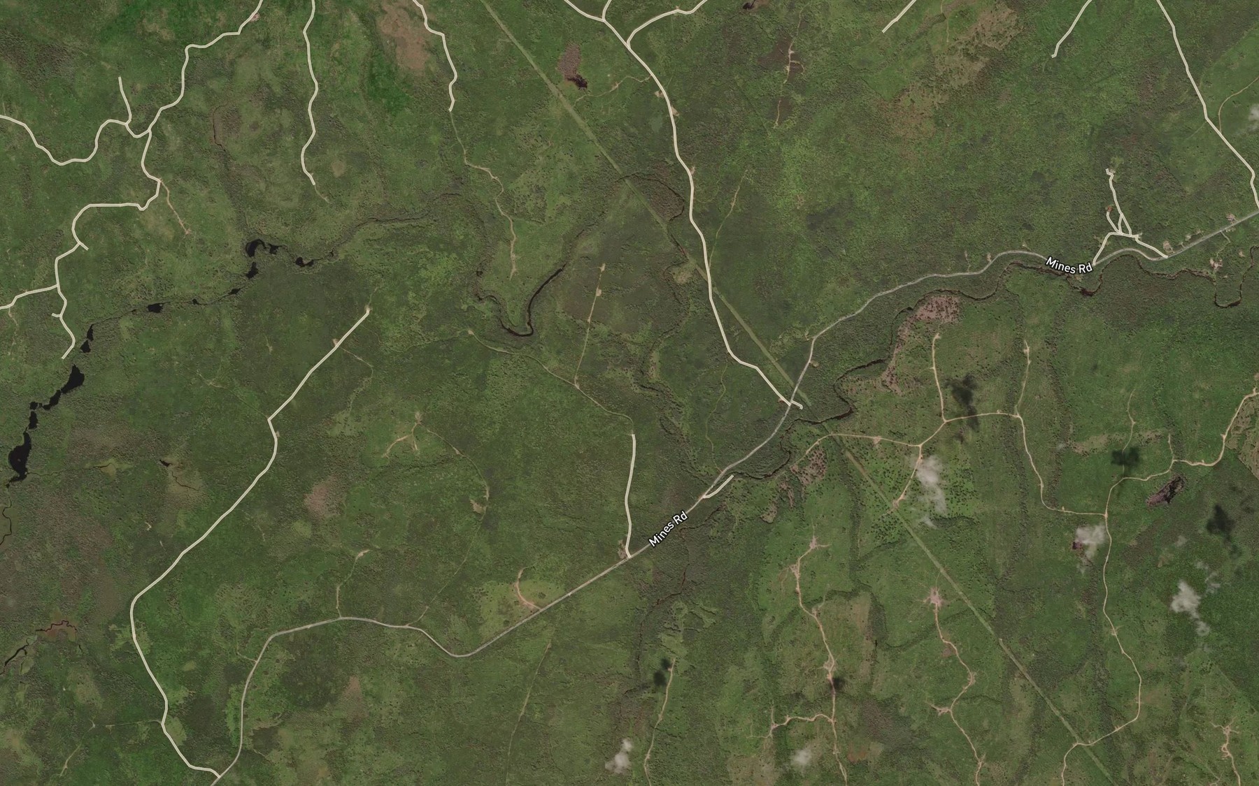 Satellite map of the Titus Dam Stillwater