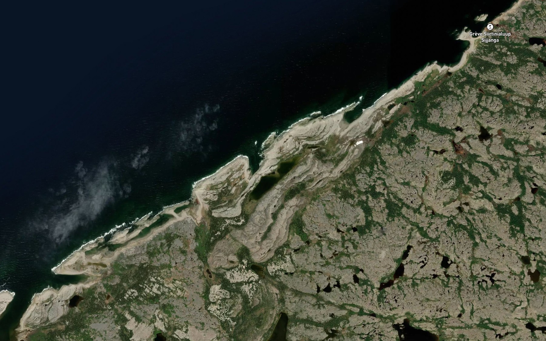 Satellite map of the Lac Sasasu
