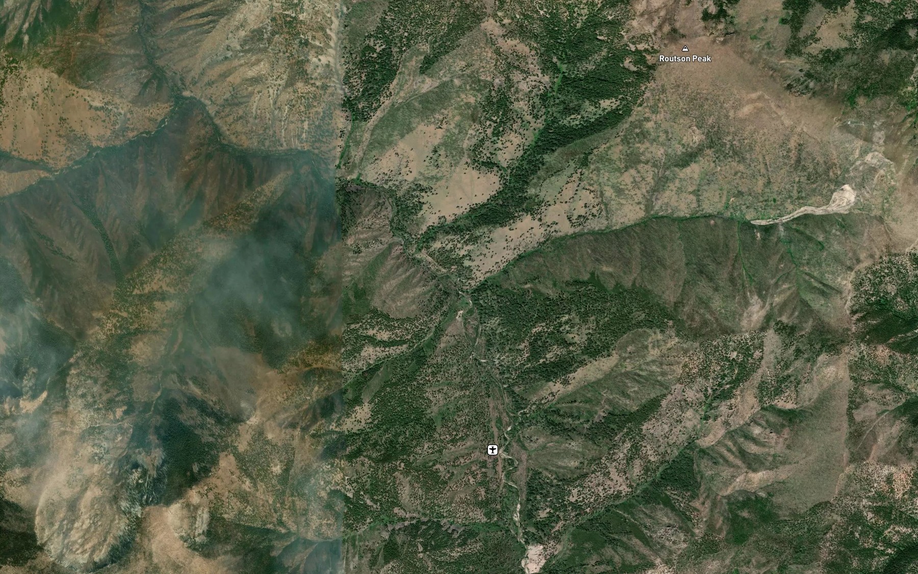 Satellite map of the Deer Creek
