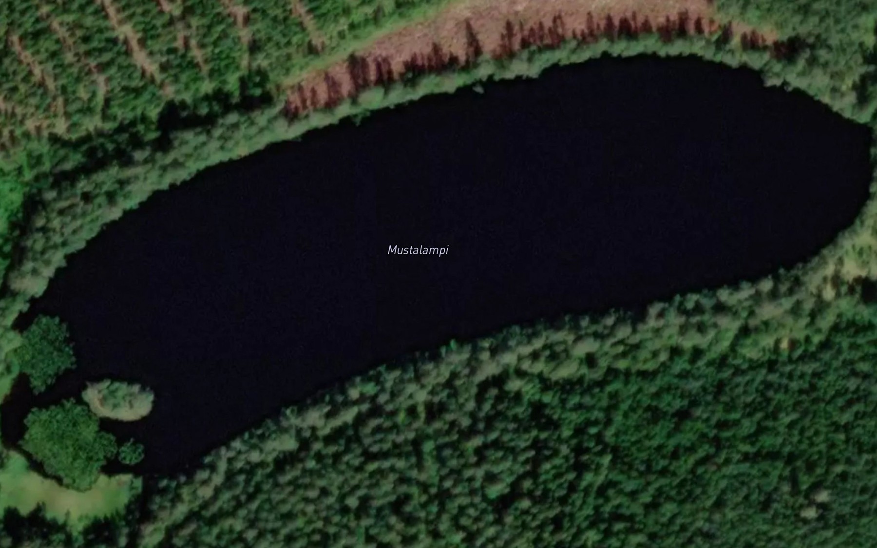 Satellite map of the Mustalampi