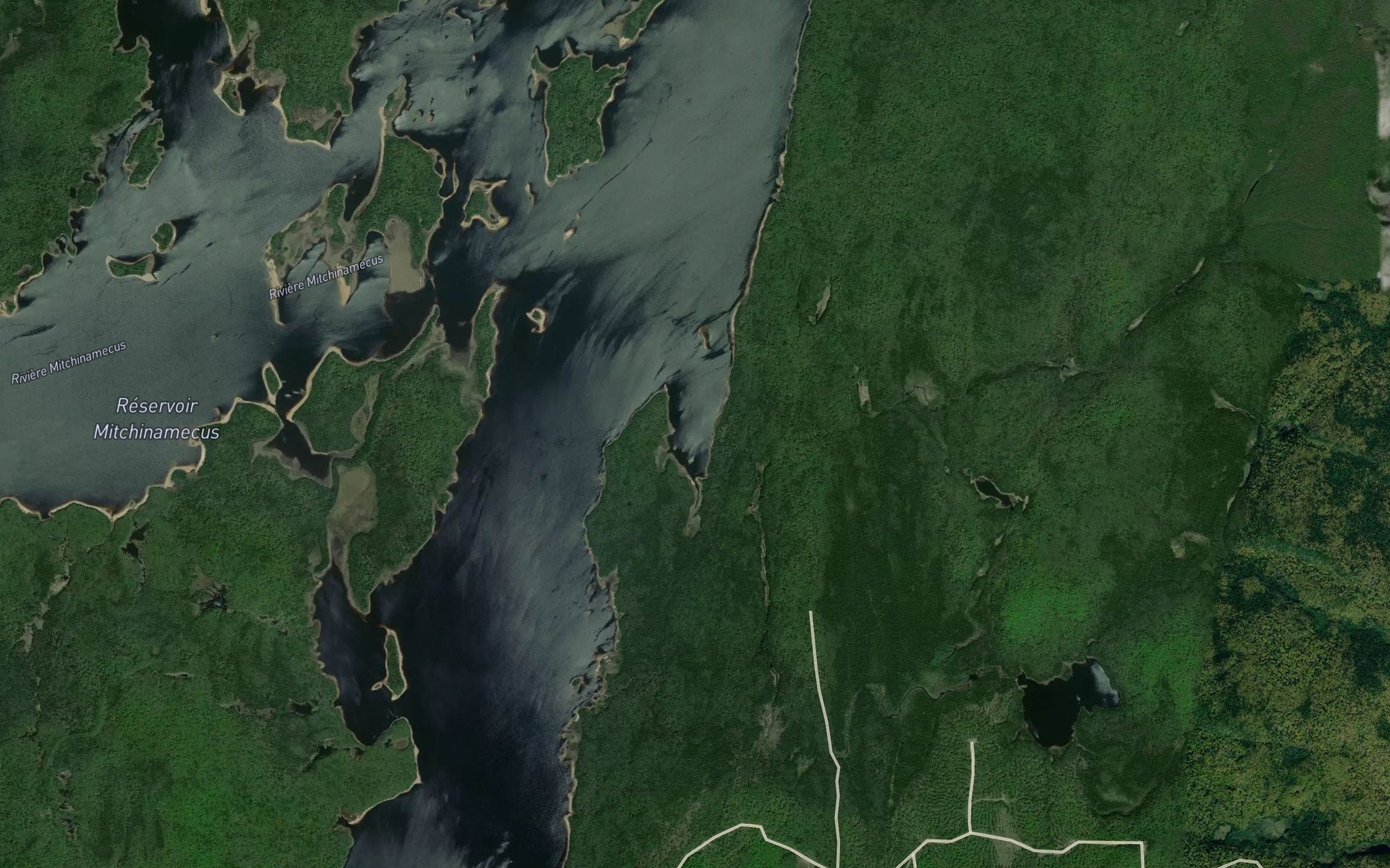 Satellite map of the Baie Eva