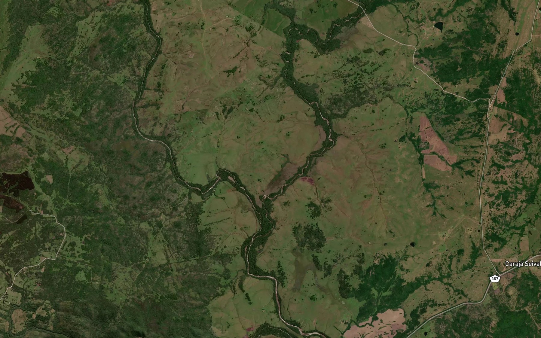 Satellite map of the Arroio Marica