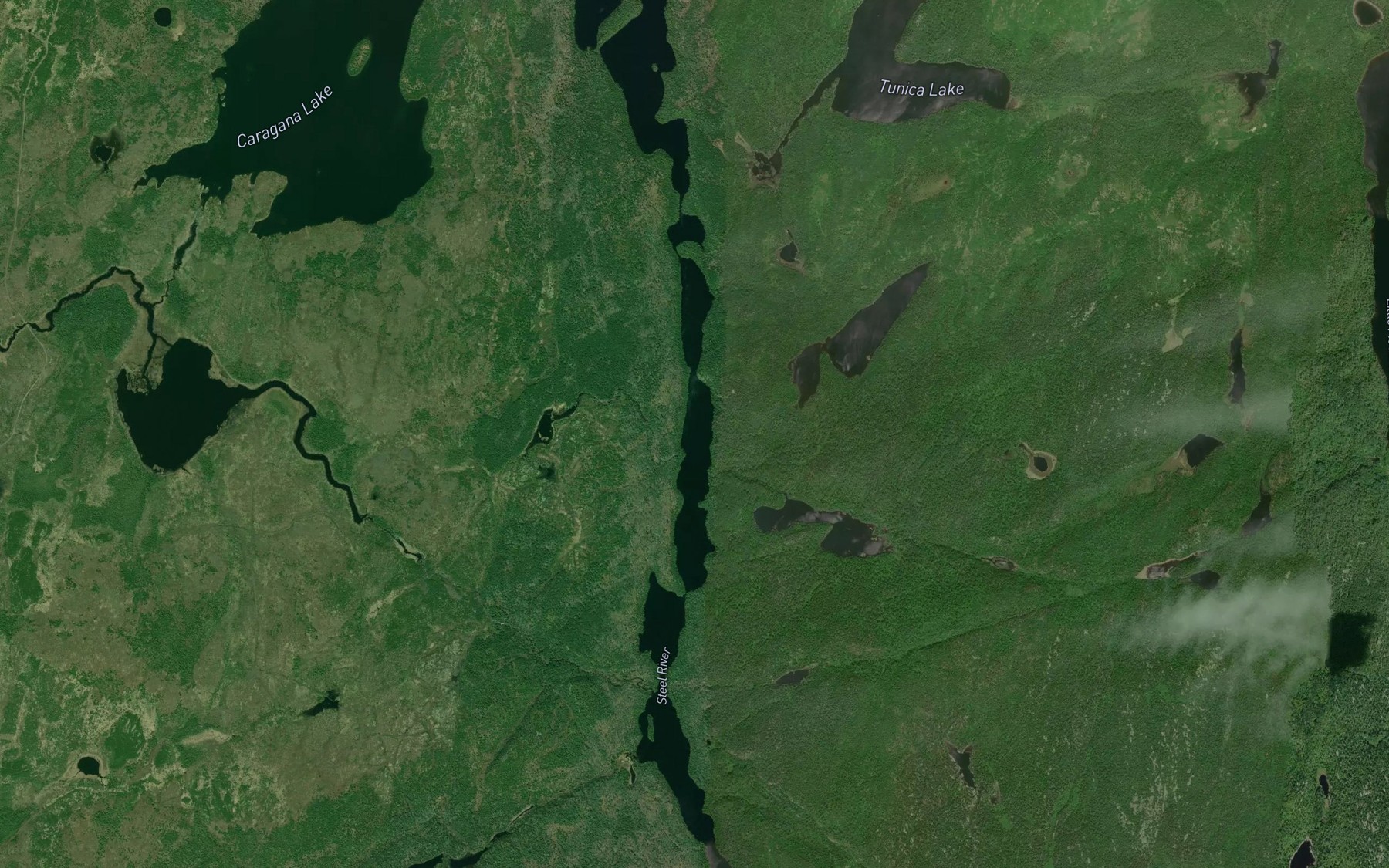 Satellite map of the McKernan Lake
