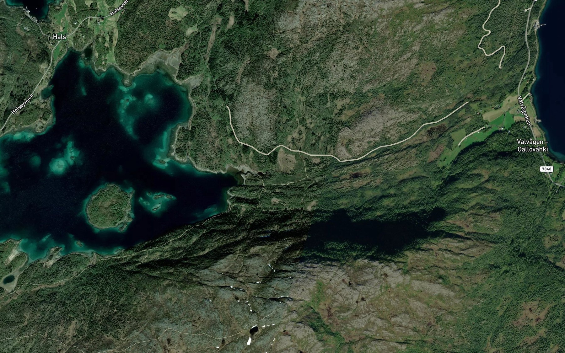 Satellite map of the Botnelva