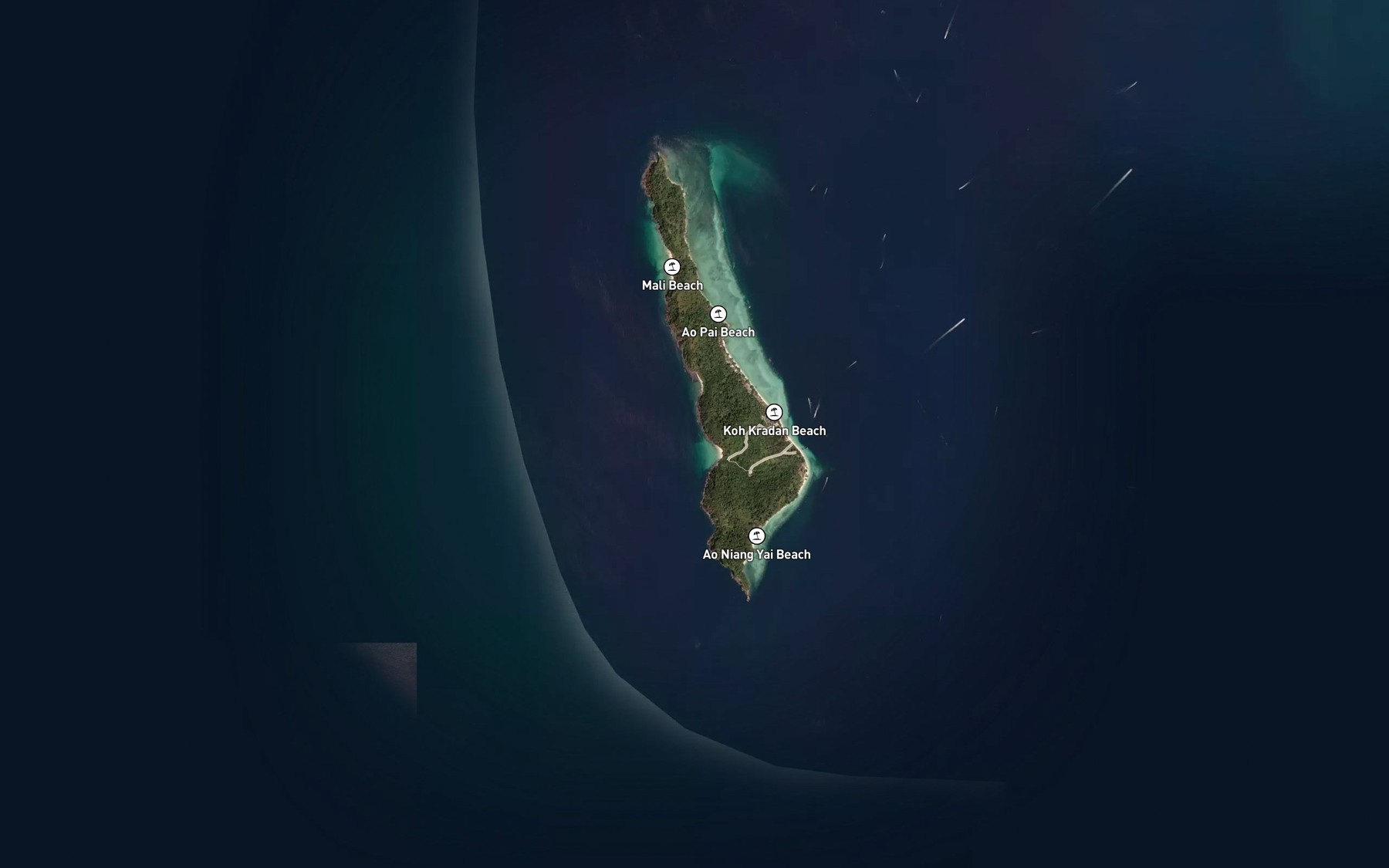 Satellite map of the Ao Lom