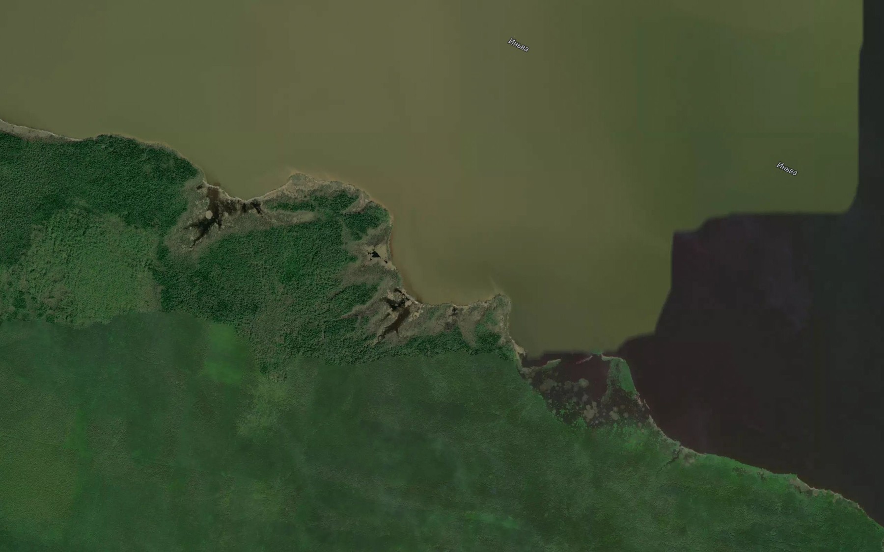 Satellite map of the Kulanovskaya