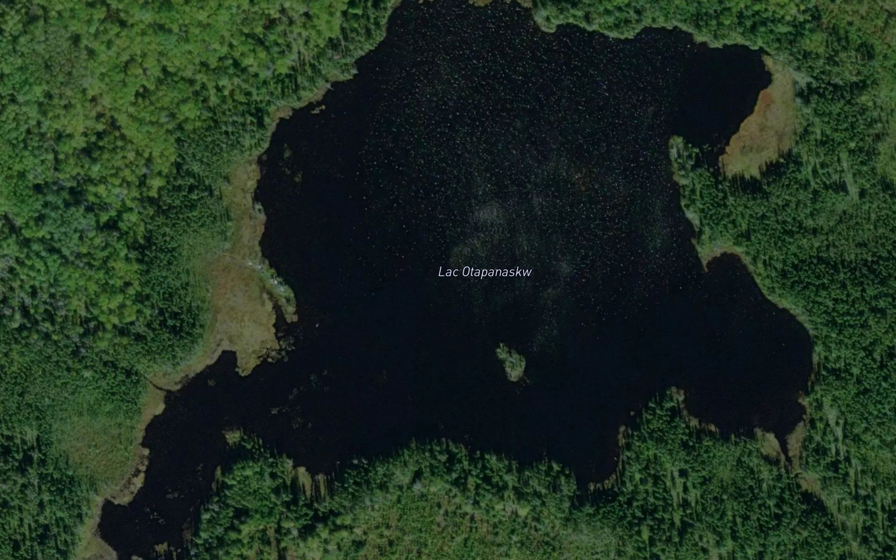 Satellite map of the Lac Otapanaskw