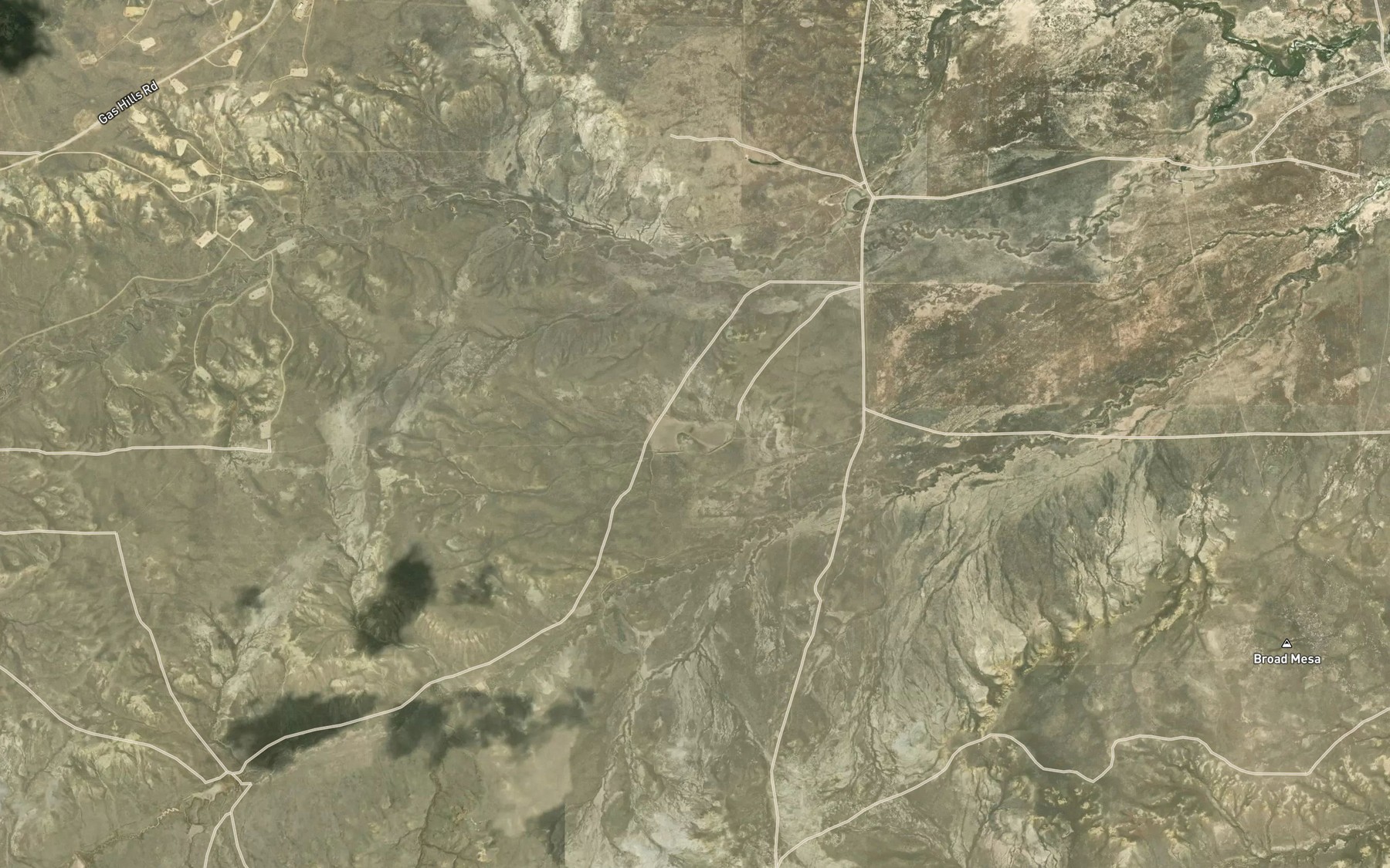 Satellite map of the Cooper Reservoir