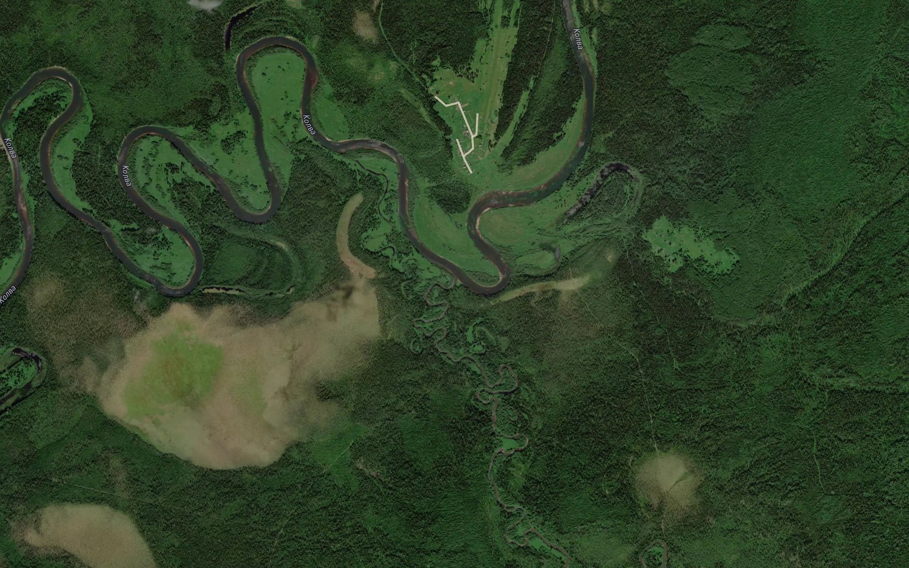 Satellite map of the Tulpan