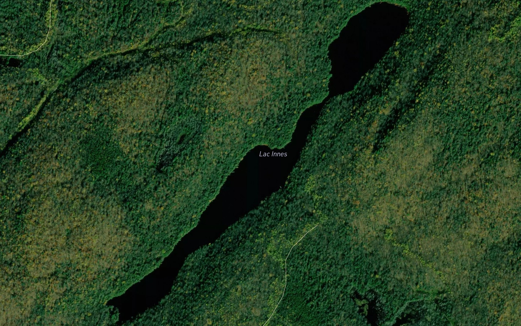 Satellite map of the Lac Innes