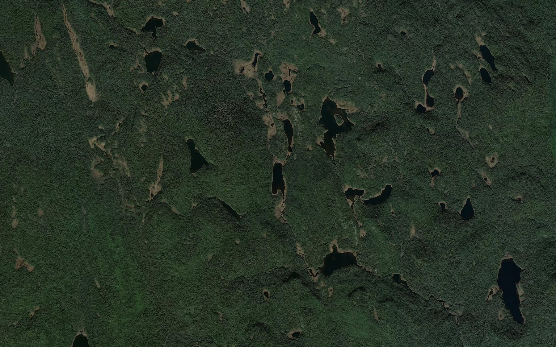 Satellite map of the Lac Lise