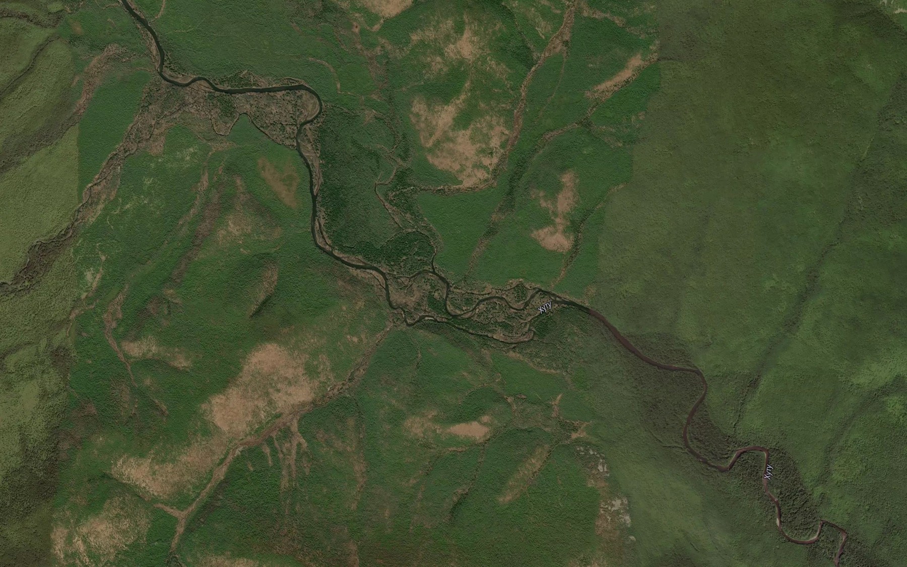 Satellite map of the Okdosoko