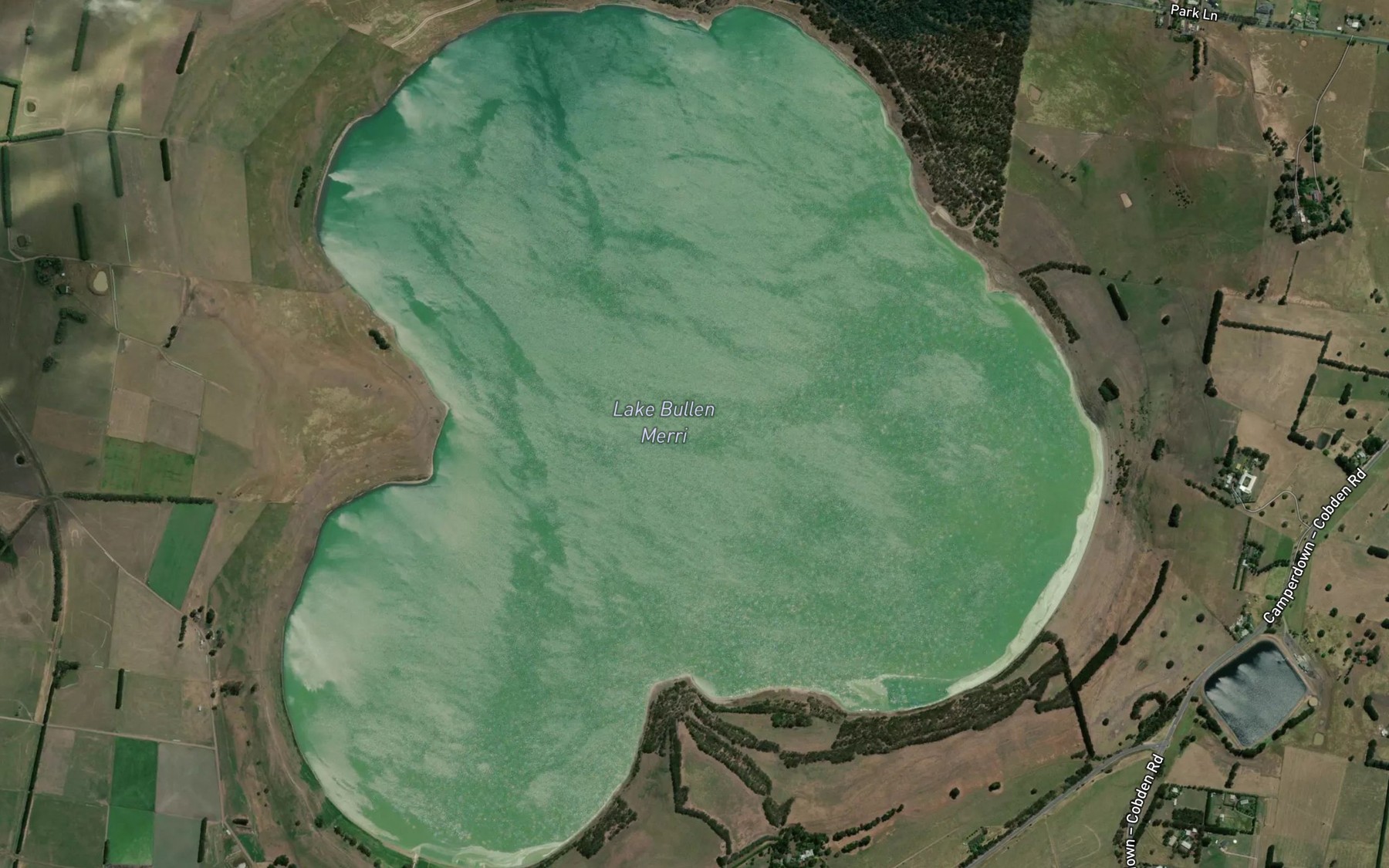 Satellite map of the Lake Bullenmerri