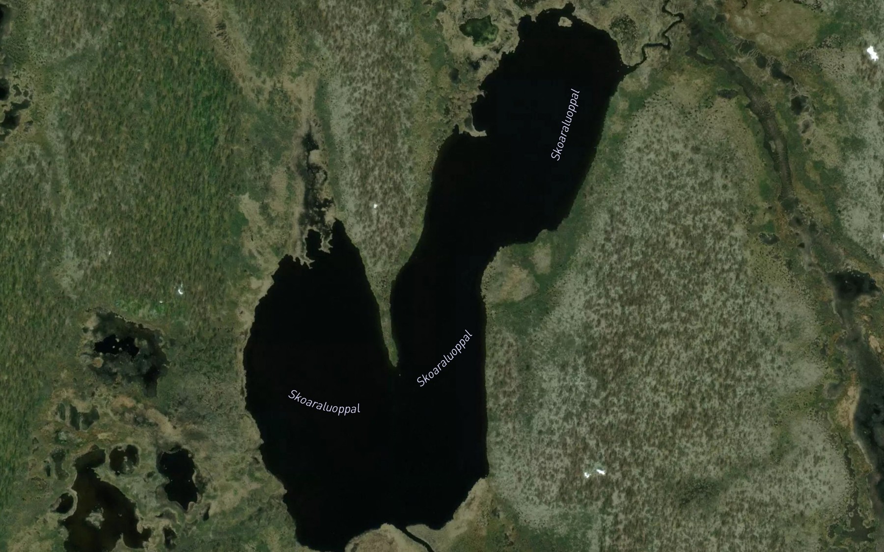 Satellite map of the Skoaraluobbal