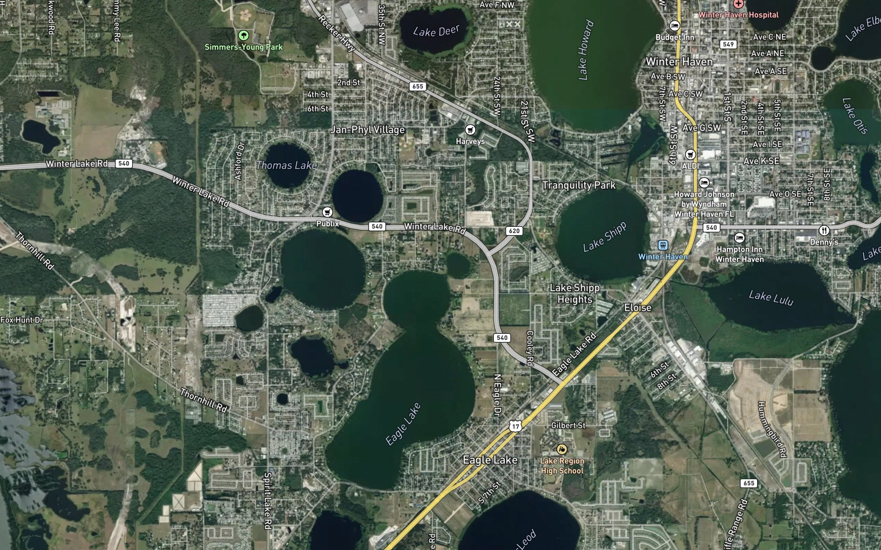 Satellite map of the Spot 3