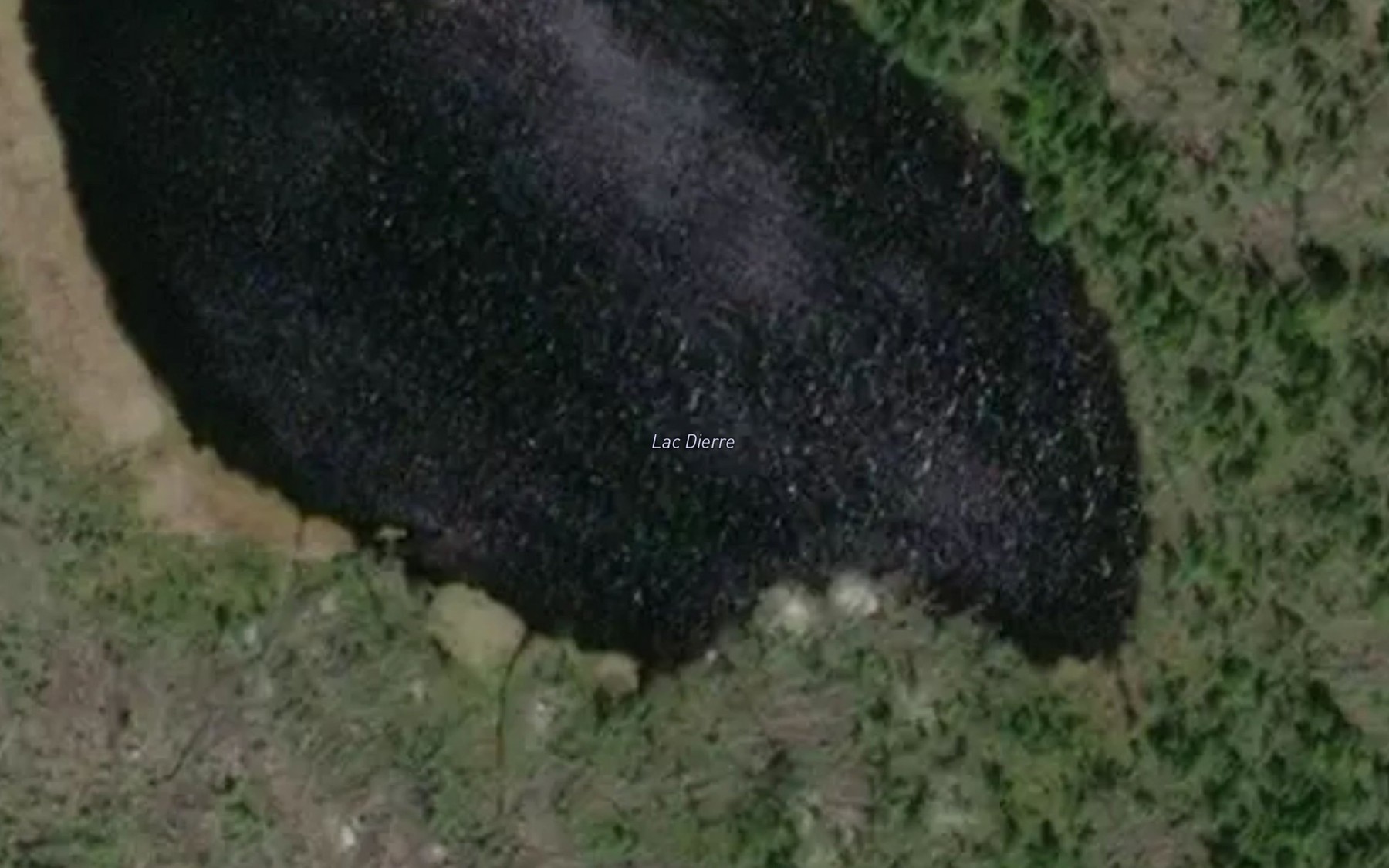 Satellite map of the Lac Dierre