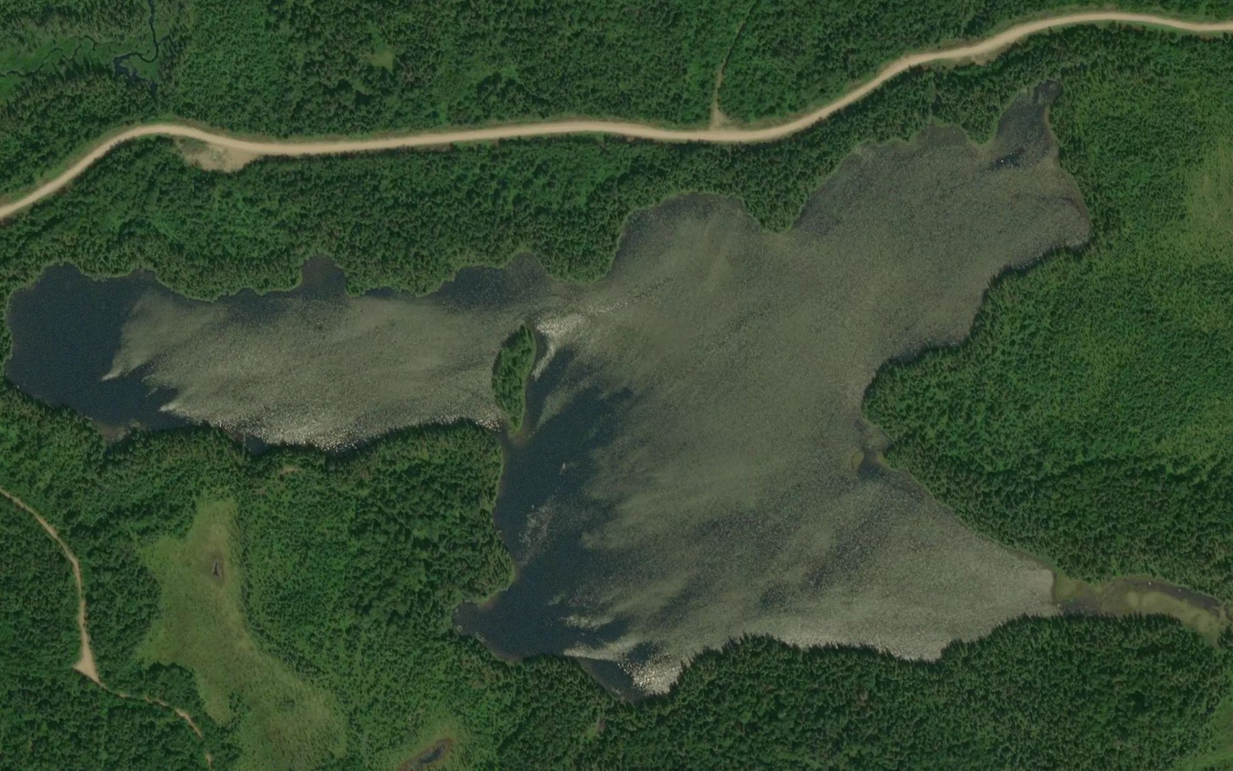 Satellite map of the Lac Dupuis