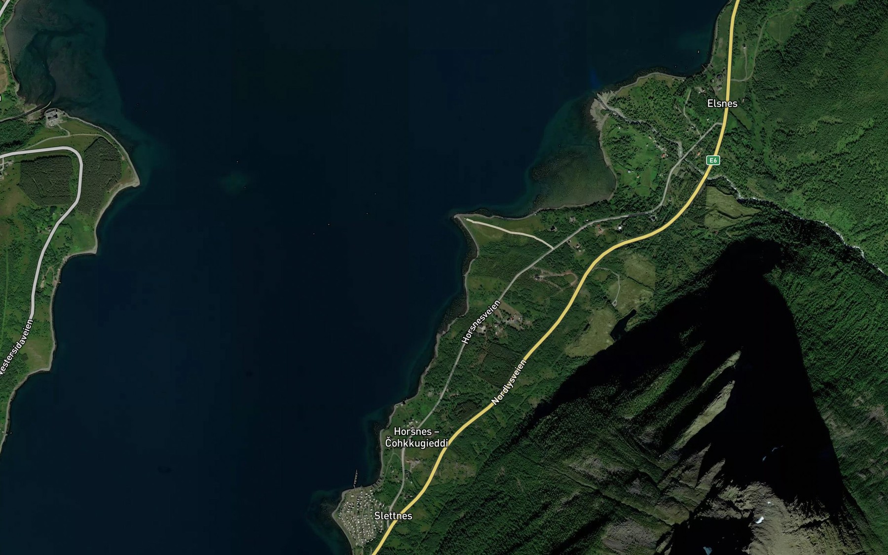 Satellite map of the Litlebukta