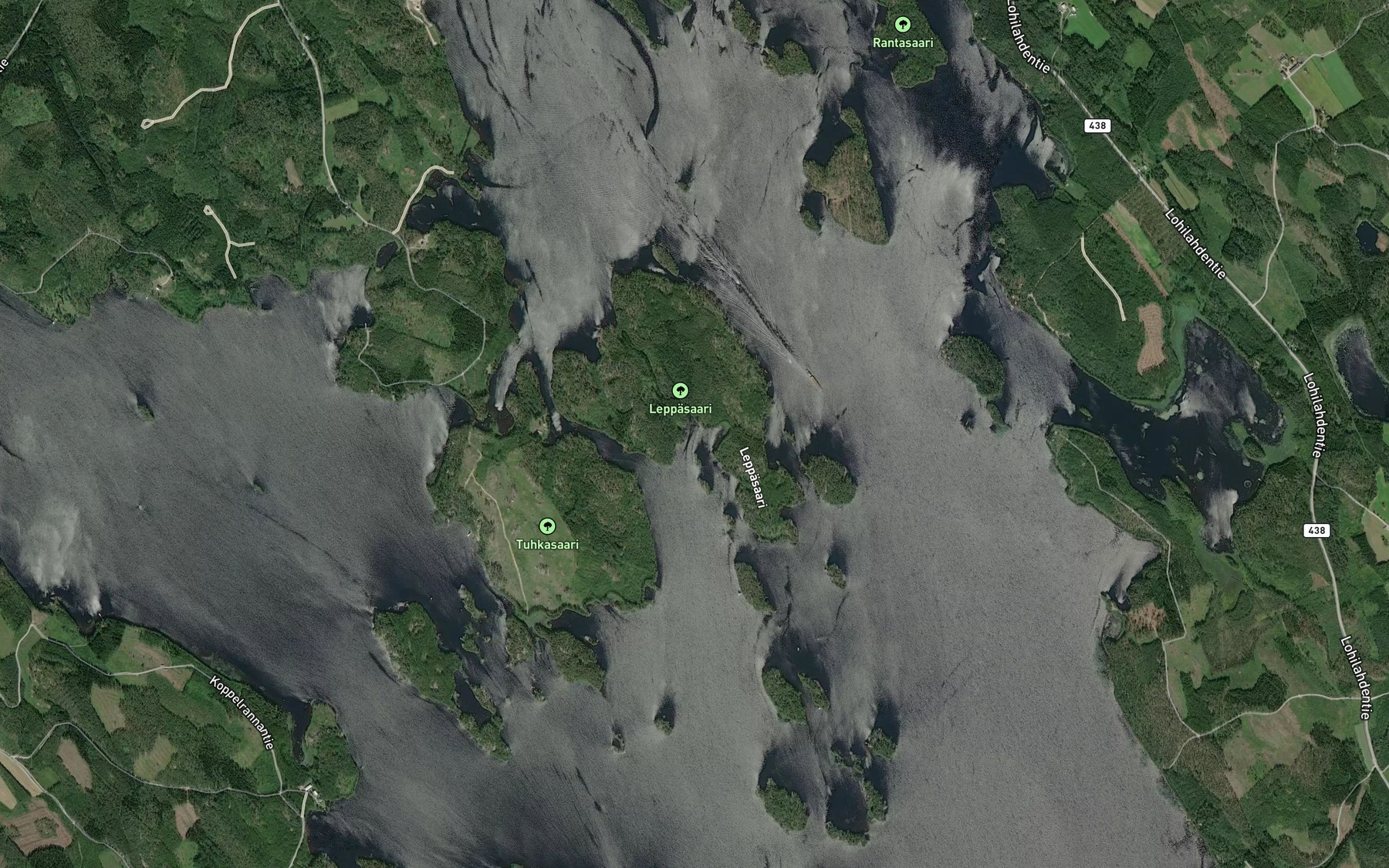 Satellite map of the Katiskalahti